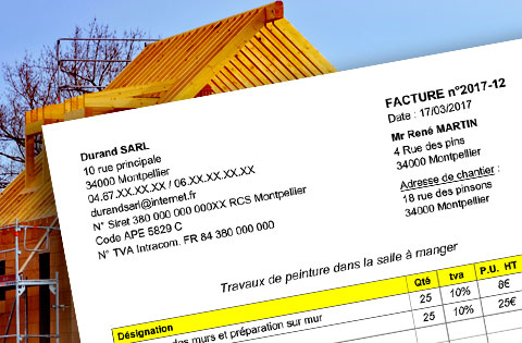 Logiciel facture batiment